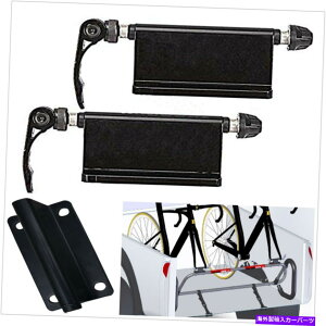 USTCNLA 2 PCSACJ[sbNAbvxbhbN]ԃNCbN[XtH[N}EgLAz_[ 2 Pcs Alloy Car Pickup Bed Rack Bicycle Quick Release Fork Mount Carrier Holder
