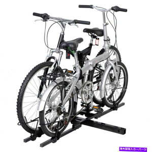 USサイクルキャリア ダブルバイク自転車キャリアヒッチレシーバーヘビーデューティ2 ''マウントラックトラックSUV Double Bike Bicycle Carrier Hitch Receiver Heavy Duty 2'' Mount Rack Truck SUV
