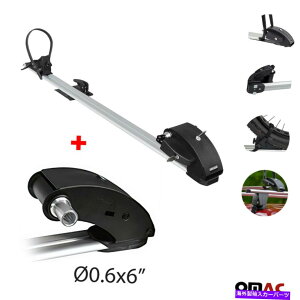USTCNLA 0,6x6C`tH[NLbgt̉]ԃbN]ԃLAA~jE̒ Roof Bicycle Rack Bike Carrier Aluminium Upright With 0,6x6 inch Fork Kit
