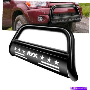 Bull Bar 2001�N����2007�N�̃g���^�Z�R�C�A1999-2006�u���b�N�̃c���h���o���p�[�K�[�h�v�b�V���u���o�[ Tundra Bumper Guard Push Bull Bar For 2001-2007 Toyota Sequoia 1999-2006 BLACK