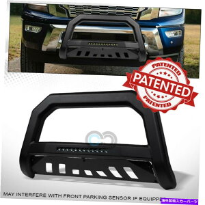 Bull Bar tBbg17-21Y^C^}bgubNAVT LEDCguo[op[OK[hWB Fit 17-21 Nissan Titan Matte Black AVT LED Light Bull Bar Bumper Grille Guard wb