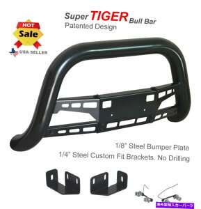 Bull Bar �X�[�p�[�^�C�K�[�u���o�[�t�B�b�g14-15�g���^4�����i�[�u���b�N�p�E�_�[�R�[�e�B���O�o���p�[�K�[�h Super Tiger Bull Bar Fits 14-15 Toyota 4Runner Black Powdercoated Bumper Guard�y���s�A���i�z