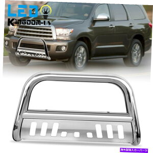 Bull Bar 3 "�u���o�[�v�b�V���o���p�[�O�����K�[�h�t�B�b�g07-2021�g���^�c���h��08-22�Z�R�C�A 3" Bull Bar Push Bumper Grille Guard fit for 07-2021 Toyota Tundra 08-22 Sequoia