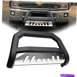 Bull Bar 11-18/19 GMC Sierra 2500/3500�}�b�g�u���b�NAVT�u���o�[�O�����K�[�hW/�X�L�b�h For 11-18/19 GMC Sierra 2500/3500 Matte Black AVT Bull Bar Grille Guard W/Skid�y���s�A���i�z