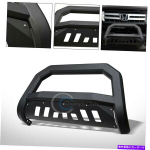Bull Bar tBbg03-08z_pCbg}bguNAVT{[huo[uVvbVop[OK[h Fit 03-08 Honda Pilot Matte Blk AVT Bold Bull Bar Brush Push Bumper Grille Guard