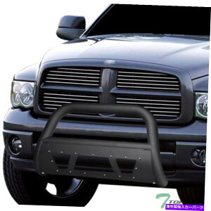 Bull Bar 2002N2009ÑgbvC_bWX^bYbVuo[OK[h - }bgubN Topline For 2002-2009 Dodge Ram Studded Mesh Bull Bar Grille Guard - Matte Black