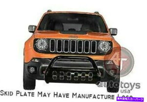 Bull Bar ATUtBbg2016-2022W[vlQ[h}bgubNuo[tXLbhv[g ATU Fits 2016-2022 Jeep Renegade Matte Black Bull Bar W/ Skid Plate