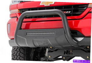 Bull Bar �g���^16-20�^�R�}�̃u���o�[�̃��t�J���g���[w/led���C�g�o�[�u���b�N Rough Country For Toyota 16-20 Tacoma Bull Bar w/LED Light Bar Black�y���s�A���i�z