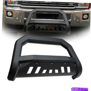 Bull Bar 07-14のエスカレード/雪崩マットブラックAVTブルバープッシュバンパーグリルガード For 07-14 Escalade/Avalanche Matte Black AVT Bull Bar Push Bumper Grille Guard