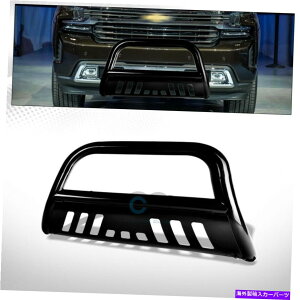 Bull Bar �t�B�b�g19-21�V���o���[�h/�V�G��1500�u���b�N�u���o�[�u���V�v�b�V���o���p�[�O�����K�[�h Fits 19-21 Silverado/Sierra 1500 Black Bull Bar Brush Push Bumper Grille Guard�y���s�A���i�z