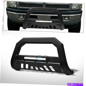 Bull Bar tBbg94-01/02_bW}bgubNAVTA~jELEDCguo[OK[h Fits 94-01/02 Dodge Ram Matte Black AVT Aluminum LED Light Bull Bar Grille Guard