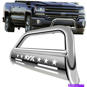 Bull Bar 3 "Chrome Bull Bar Grille Guard Front Bumper 2007-2018 for Silverado/Sierra 1500 3" Chrome Bull Bar Grille Guard Front Bumper 2007-2018 For Silverado/Sierra 1500