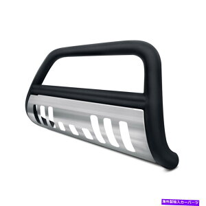 Bull Bar シボレータホ07-20 ARMORDILLO 7142015 3 "ブラックブルバーwブラシ型スキッドプレート For Chevy Tahoe 07-20 Armordillo 7142015 3" Black Bull Bar w Brushed Skid Plate