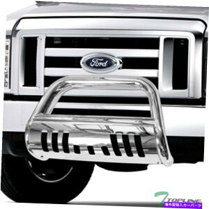 Bull Bar 2008-2014 Ford E150/E250 Bull Bar Bulber Grille Guard�̃g�b�v���C�� - �X�e�����X Topline For 2008-2014 Ford E150/E250 Bull Bar Bumper Grille Guard - Stainless�y���s�A���i�z