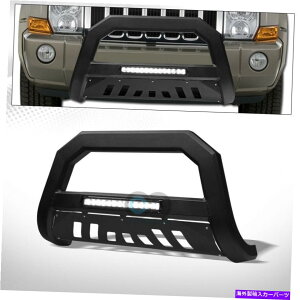 Bull Bar tBbg05-10W[vOh`FL[/R}_[}bgBK AVTA~jELEDCguo[ Fit 05-10 Jeep Grand Cherokee/Commander Matte Bk AVT Aluminum LED Light Bull Bar