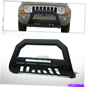 Bull Bar K05-10Oh`FL[/R}_[eNX`BLK AVTA~jELEDCguo[ Fits 05-10 Grand Cherokee/Commander Textured Blk AVT Aluminum LED Light Bull Bar