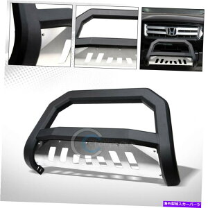 Bull Bar tBbg03-08z_pCbg/06-14bWC}bgubN/XLbhAVTuo[OK[h Fit 03-08 Honda Pilot/06-14 Ridgeline Matte Black/Skid AVT Bull Bar Grille Guard