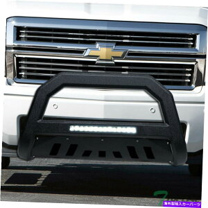 Bull Bar 07-18�V���o���[�h/�V�G��1500 AVT�A���~�j�E��LED�u���o�[�̃g�b�v���C�� - �e�N�X�`���u���N Topline For 07-18 Silverado/Sierra 1500 AVT Aluminum LED Bull Bar - Textured Blk�y���s�A���i�z