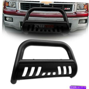 Bull Bar 07-14̃GXJ[h/}bgubNuo[uVvbVop[OK[h For 07-14 Escalade/Avalanche Matte Black Bull Bar Brush Push Bumper Grille Guard