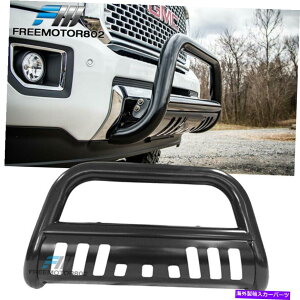 Bull Bar tBbg07-14Vo[hVG2500HD 3500HD 3 "uo[tgop[uVO Fits 07-14 Silverado Sierra 2500HD 3500HD 3" Bull Bar Front Bumper Brush Grille