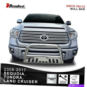 Bull Bar 2008-21�g���^�Z�R�C�A�A�c���h���A�����h�N���[�U�[�̃u���[�h�t�B�[�g�u���o�[�o���p�[�K�[�h Broadfeet Bull Bar Bumper Guard for 2008-21 Toyota Sequoia,Tundra, Land Cruiser