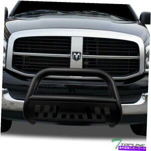 Bull Bar 2006N2008ÑgbvC_bW1500uo[op[OK[h - }bgubN Topline For 2006-2008 Dodge Ram 1500 Bull Bar Bumper Grille Guard - Matte Black