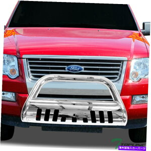 Bull Bar 2006-2010�̃g�b�v���C���G�N�X�v���[���[�u���o�[�o�[�O�����O�����K�[�h - �X�e�����X Topline For 2006-2010 Explorer Bull Bar Bumper Grill Grille Guard - Stainless�y���s�A���i�z