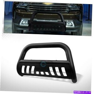 Bull Bar �t�B�b�g19-21�V���o���[�h/�V�G��1500�}�b�g�u���b�N�u���o�[�u���V�o���p�[�O�����K�[�h Fits 19-21 Silverado/Sierra 1500 Matte Black Bull Bar Brush Bumper Grille Guard�y���s�A���i�z