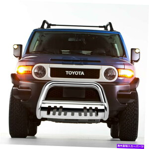Bull Bar tBbg07-14g^FJN[U[XeXX`[uo[vbVop[OK[h Fit 07-14 Toyota Fj Cruiser Stainless Steel Bull Bar Push Bumper Grille Guard