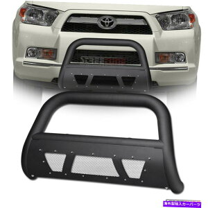 Bull Bar 10-21 4runner�}�b�g�u���b�N�X�^�b�h���b�V���u���o�[�o�[�O�����O�����K�[�h For 10-21 4Runner Matte Black Studded Mesh Bull Bar Bumper Grill Grille Guard�y���s�A���i�z
