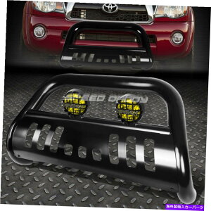 Bull Bar ubN3 "uo[OK[h+05-15g^^R}2WD/4WD̃CG[tHOCg BLACK 3" BULL BAR GRILLE GUARD+YELLOW FOG LIGHT FOR 05-15 TOYOTA TACOMA 2WD/4WD