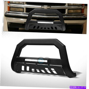 Bull Bar 88-00V{[C10 C/KVo[h}bgubNAVTA~jELEDCguo[ Fits 88-00 Chevy C10 C/K Silverado Matte Black AVT Aluminum LED Light Bull Bar