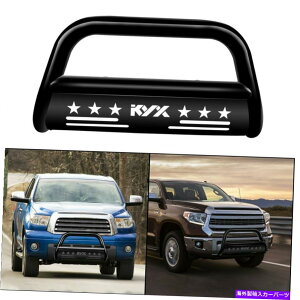 Bull Bar 07-20�g���^�c���h��/�Z�R�C�A�u���b�N3 "�u���o�[�v�b�V���o���p�[�O�����K�[�h�Ƀt�B�b�g Fits For 07-20 Toyota Tundra/sequoia Black 3" Bull Bar Push Bumper Grill Guard