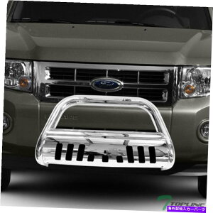 Bull Bar 2008-2012�̃g�b�v���C���G�X�P�[�v/�g���r���[�g�u���o�[�o���p�[�O�����K�[�h - �X�e�����X Topline For 2008-2012 Escape/Tribute Bull Bar Bumper Grille Guard - Stainless�y���s�A���i�z