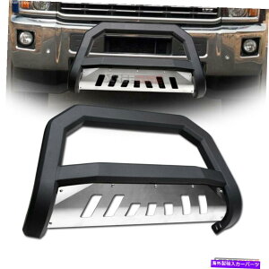 Bull Bar 07-13/14エスカレード/雪崩マットブルク/スキッドAVTブルバーバンパーグリルガード For 07-13/14 Escalade/Avalanche Matte Blk/Skid AVT Bull Bar Bumper Grille Guard