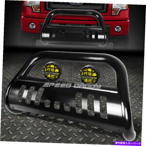 Bull Bar 05-07tH[hX[p[f[eB/GNXJ[ṼubNuo[OK[h+CG[tHOCg BLACK BULL BAR GRILLE GUARD+YELLOW FOG LIGHT FOR 05-07 FORD SUPERDUTY/EXCURSION