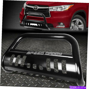 Bull Bar 14-16�̃g���^�n�C�����_�[XU50 SUV�u���b�N3 �u���o�[�v�b�V���o���p�[�O�����K�[�h FOR 14-16 TOYOTA HIGHLANDER XU50 SUV BLACK 3 BULL BAR PUSH BUMPER GRILLE GUARD�y���s�A���i�z