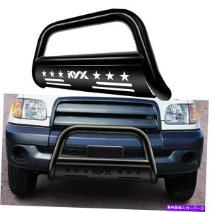 Bull Bar 2001�N����2007�N�̃g���^�Z�R�C�A�u���b�N�X�`�[��US�̃t�����g�o���p�[�K�[�h�v�b�V���u���o�[ Front Bumper Guard Push Bull Bar For 2001-2007 Toyota Sequoia Black Steel US