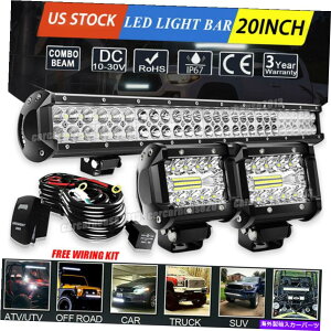 Bull Bar LED[NCgo[20 ''uo[+4 "V{[Vo[h/GMC 1500 2500 3500pL[u LED Work Light Bar 20'' Bull Bar +4" Cube for Chevy Silverado/GMC 1500 2500 3500