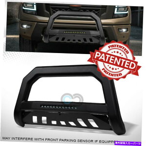 Bull Bar 16-21���Y�^�C�^��XD�}�b�g�u���b�NAVT LED���C�g�u���o�[�O�����K�[�hWB Fits 16-21 Nissan Titan XD Matte Black AVT LED Light Bull Bar Grille Guard wb�y���s�A���i�z