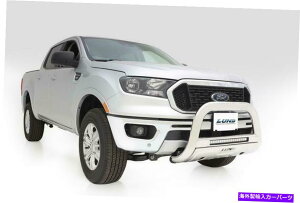 Bull Bar Lund 47021300 LED���C�g�o�[�X�e�����X�X�`�[���t���̃u���o�[ Lund 47021300 Bull Bar with Led Light Bar-Stainless Steel