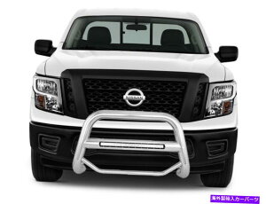 Bull Bar �u���b�N�z�[�X�t�B�b�g17-20���Y�^�C�^���X�e�����X�|�r�[�R���u���o�[ Black Horse Fits 17 - 20 Nissan Titan Stainless Steel Beacon Bull Bar�y���s�A���i�z