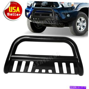 Bull Bar 2005�N����2015�N�̃g���^�^�R�}�u���b�N�̃u���o�[�t�����g�o���p�[�O�����K�[�h Bull Bar Front Bumper Grille Guard For 2005-2015 Toyota Tacoma Black�y���s�A���i�z