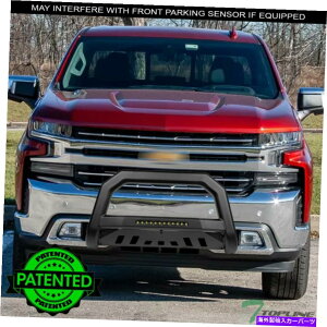Bull Bar 19-21Voh/VG1500 AVT LEDuo[K[hWB -MatteBlack̃gbvC Topline For 19-21 Silverado/Sierra 1500 AVT LED Bull Bar Guard wb - Matte Black