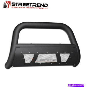 Bull Bar 10-18�̃���2500/3500�}�b�g�u���N�X�^�b�h���b�V���u���o�[�u���V�v�b�V���o���p�[�K�[�h For 10-18 Ram 2500/3500 Matte Blk Studded Mesh Bull Bar Brush Push Bumper Guard�y���s�A���i�z