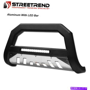 Bull Bar 88-00V{[GMC C10gbN/SUV}bgBLK AVTA~jELEDuo[K[hXLbh For 88-00 Chevy GMC C10 Truck/SUV Matte Blk AVT Aluminum LED Bull Bar Guard Skid