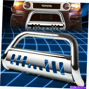 Bull Bar 07-14g^FJN[U[3 "NSSuo[vbVtgop[OK[h For 07-14 Toyota FJ Cruiser 3" Chrome SS Bull Bar Push Front Bumper Grille Guard