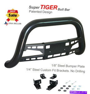 Bull Bar �X�[�p�[�^�C�K�[�u���o�[��16�A�b�v�g���^�^�R�}�u���b�N�p�E�_�[�R�[�e�B���O�o���p�[�K�[�h�ɓK�����܂� Super Tiger Bull Bar Fits 16-UP Toyota Tacoma Black Powdercoated Bumper Guard�y���s�A���i