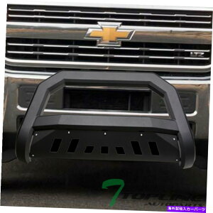 Bull Bar 2011-2019Vo[h/VG2500 AVTuo[OK[h-Matte Blk̃gbvC Topline For 2011-2019 Silverado/Sierra 2500 AVT Bull Bar Grille Guard -Matte Blk