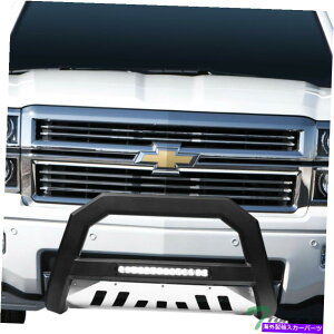 Bull Bar 07-18�V���o���[�h/�V�G��LD AVT�A���~�j�E��LED�u���o�[�̃g�b�v���C��-MatteBlk/Skid Topline For 07-18 Silverado/Sierra LD AVT Aluminum LED Bull Bar - Matte Blk/Skid�y���s�A���i�z